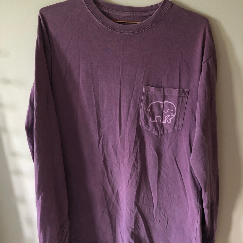 Ivory Ella Long Sleeve Shirt with Paisley Elephant